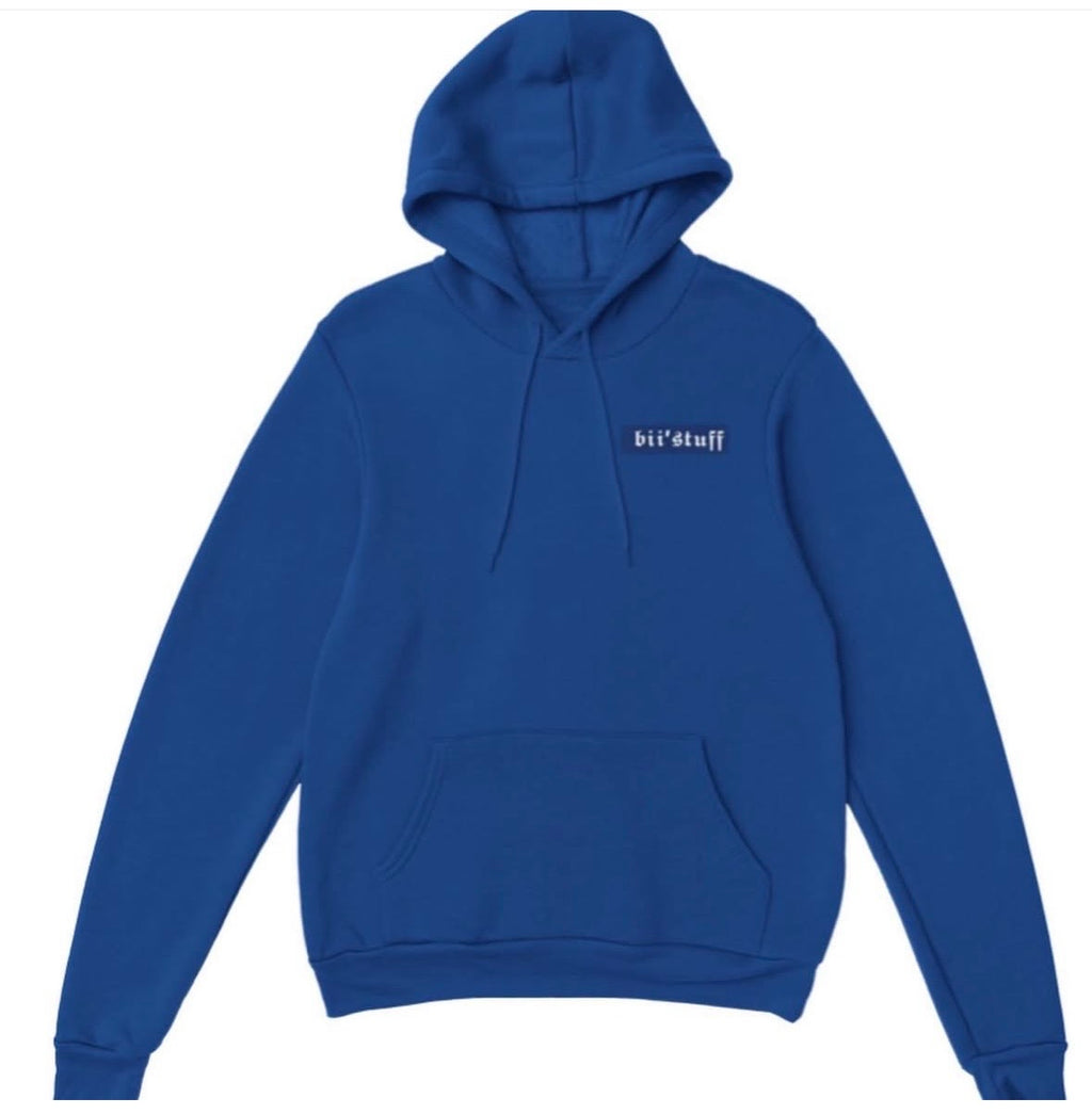 shut tf up - blue hoodie