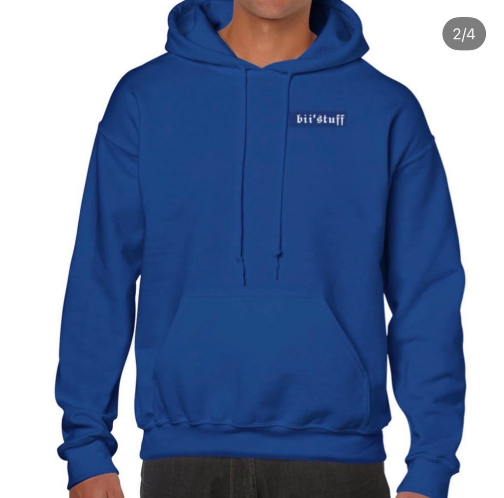 shut tf up - blue hoodie