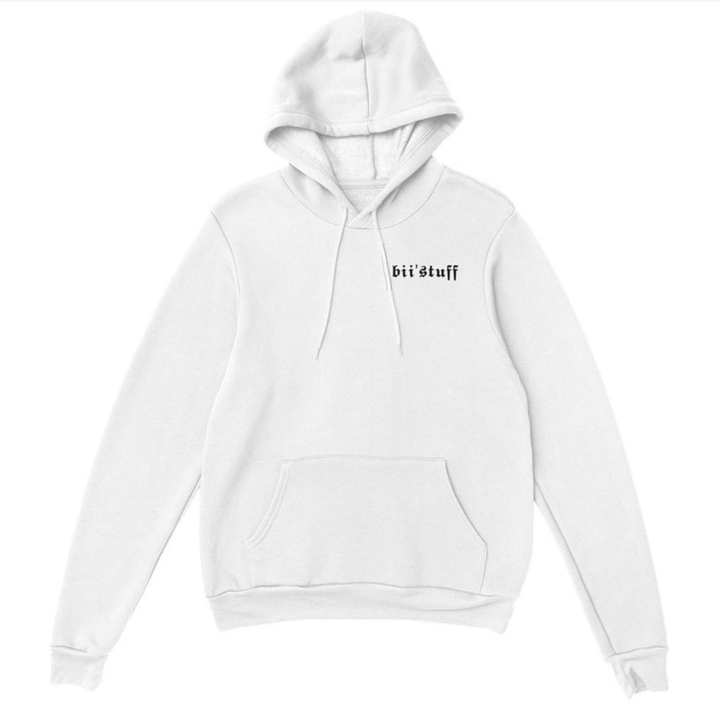 shut tf up - white hoodie
