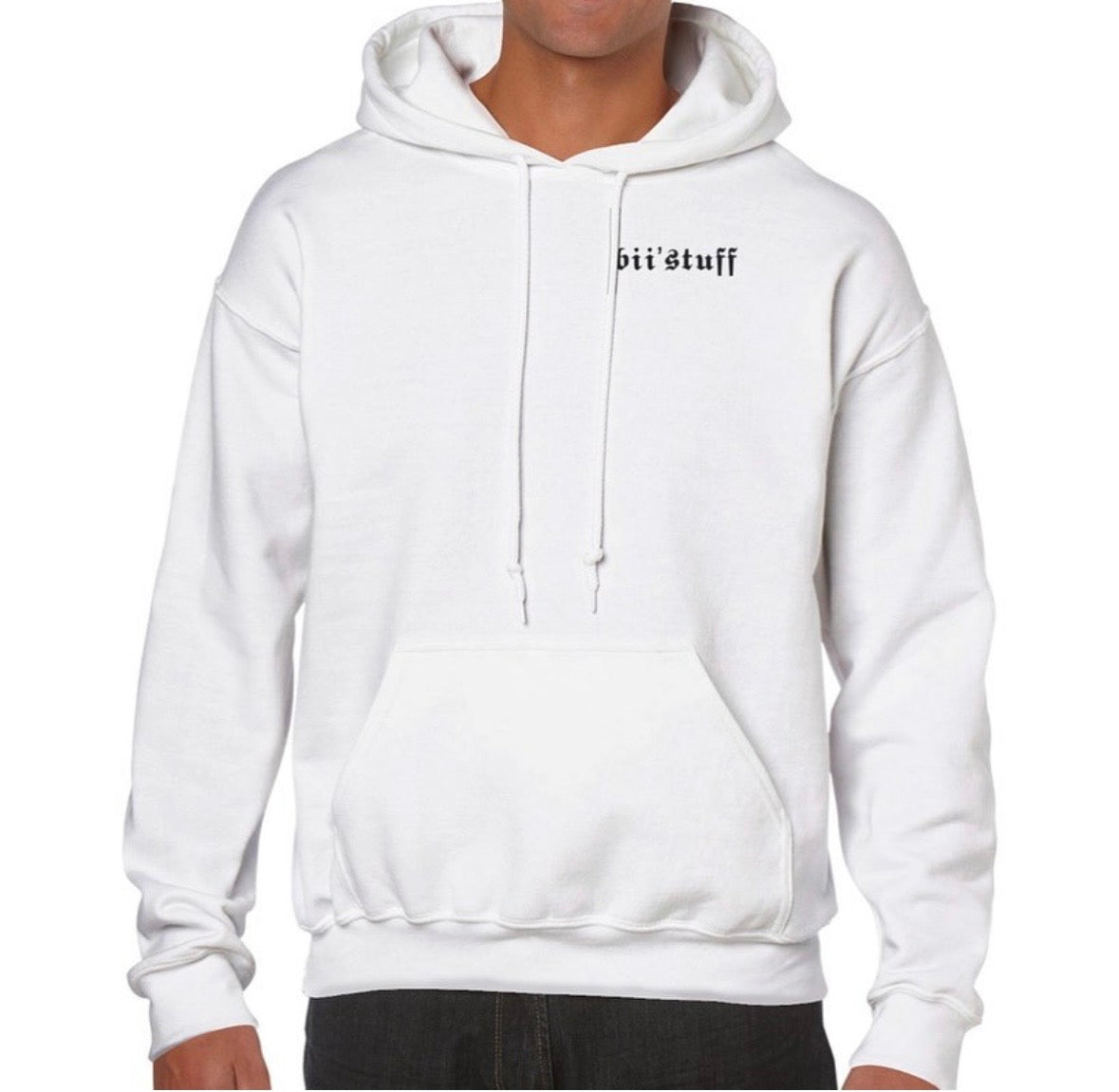shut tf up - white hoodie