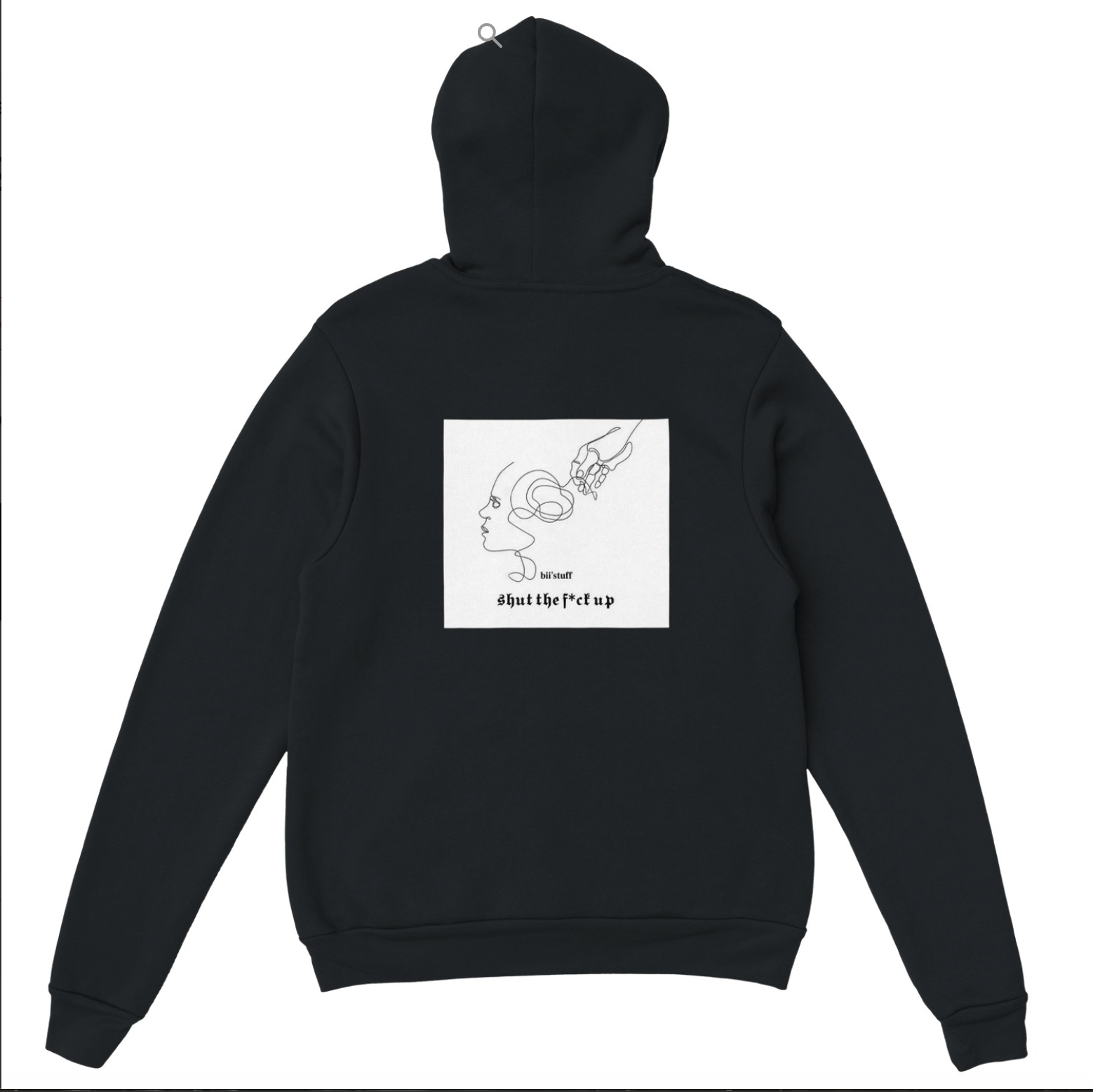 shut tf up - black hoodie